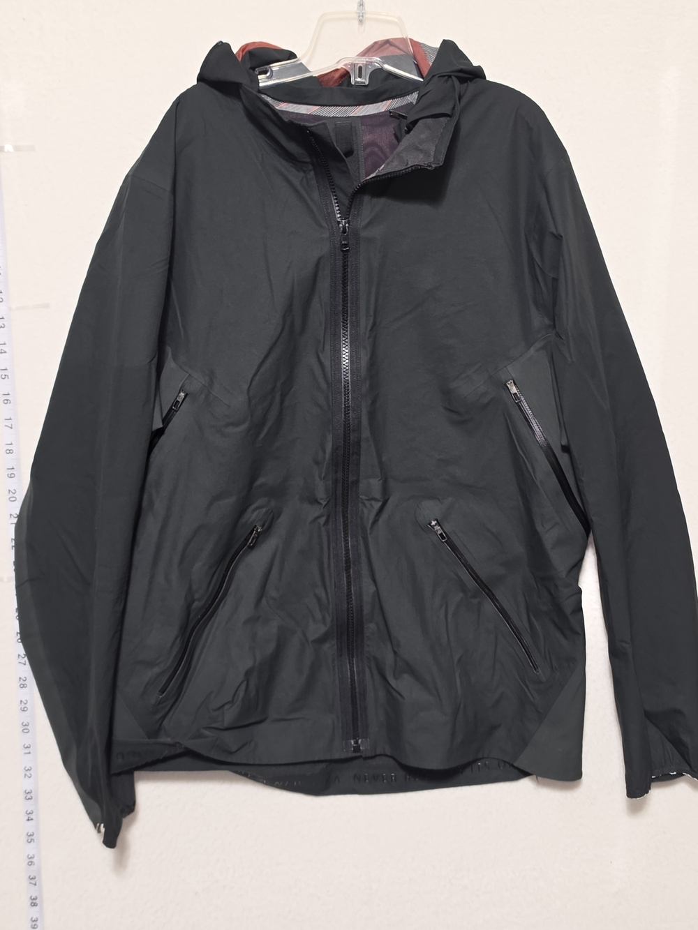 lululemon athletica Black Hooded Windbreaker Jacket